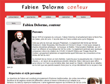 Tablet Screenshot of fabiendelorme.fr